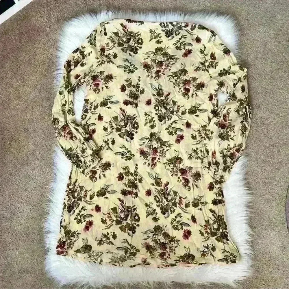 Altar’d State Boho Deep V Tie Floral Tunic Top / Dress - Picture 6 of 6